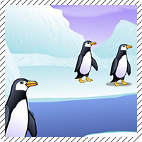 Penguin Crossing game screenshot